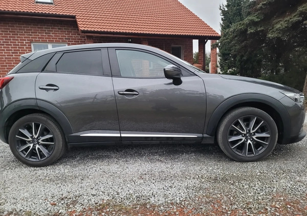 Mazda CX-3 cena 64900 przebieg: 106154, rok produkcji 2018 z Wrocław małe 326